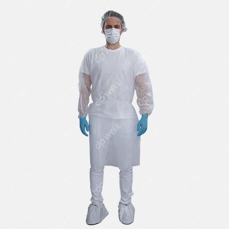 Disposable PP Isolation Gowns Elastic Cuff,Style No.3111