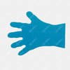 Disposable Clear Plastic TPE Gloves,Style No.6402
