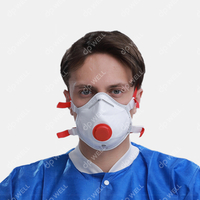 Disposable Valved Cup FFP3 respirator Mask,Style No. 1120V 
