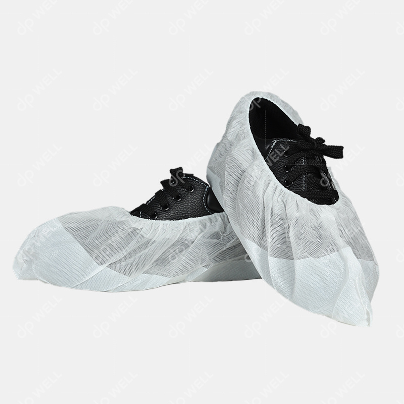 Disposable PP+CPE Coated Shoe Covers,Machine Made Style No.6126