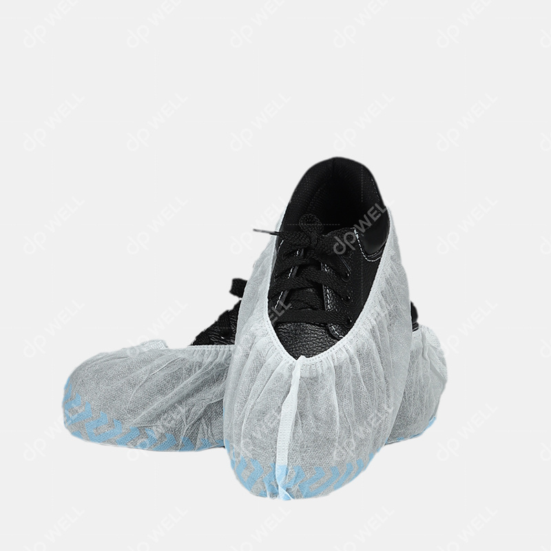 Disposable PP Shoe Covers,with elastic at bottom,anti skid,Machine Made Style No.6122
