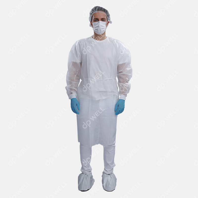 Disposable PP Isolation Gown With Knitted Cuff Style No.3112