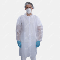 Disposable PP Lab Coat 3102-W
