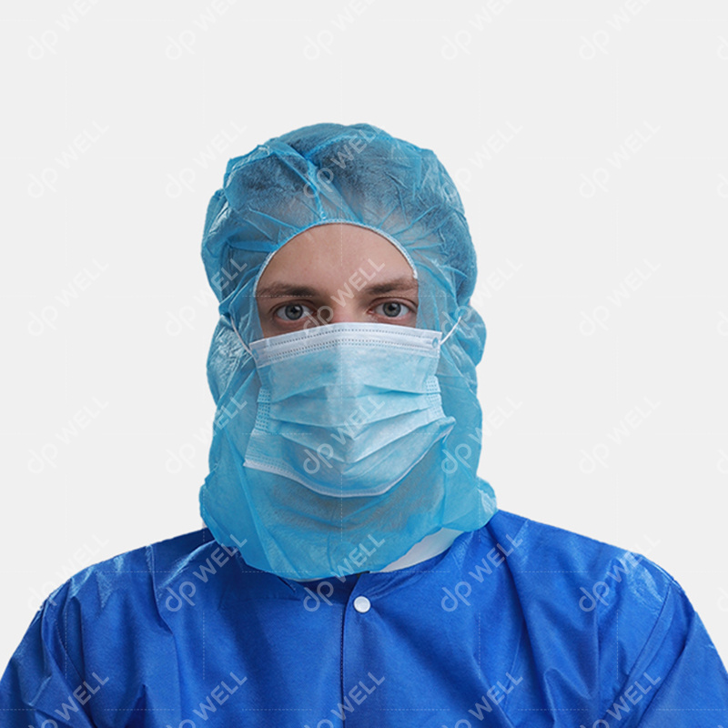 Disposable Non-woven Balaclava Hood with Mask Style No.1130