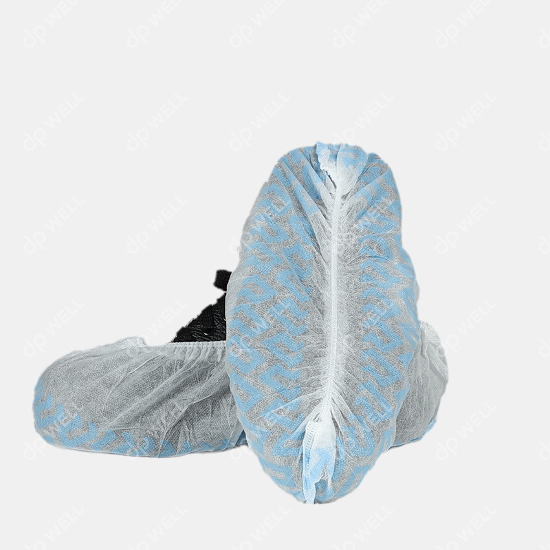 Disposable PP Shoe Covers,with elastic at bottom,anti skid,Machine Made Style No.6122