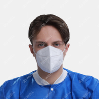Disposable FFP1 Folded Respirator Mask Style No. 1118F FFP1
