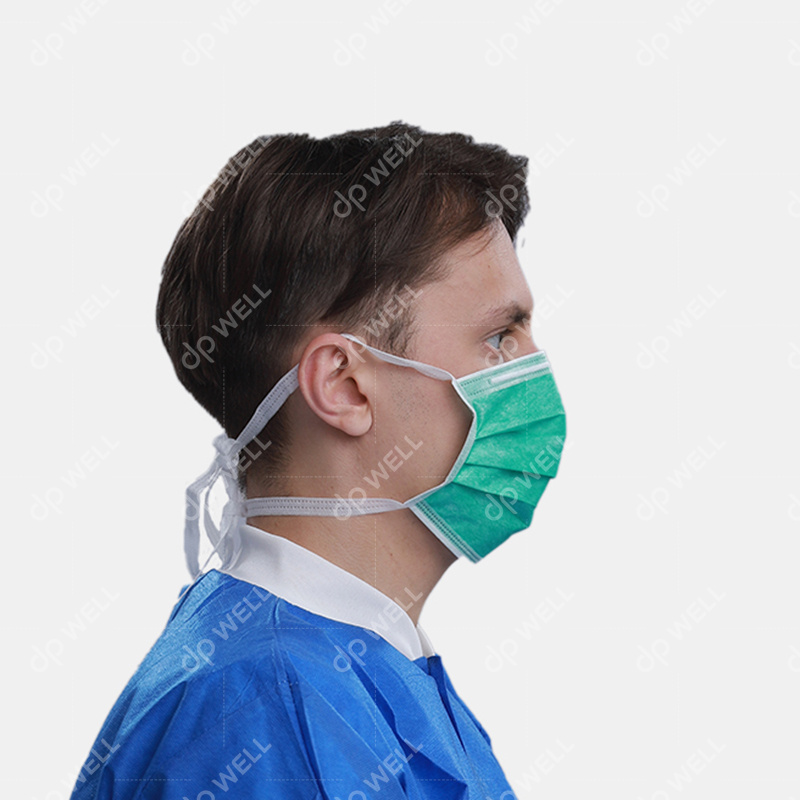 Disposable Surgical 3-ply Type IIR Face Mask with Ties Style NO. 1192