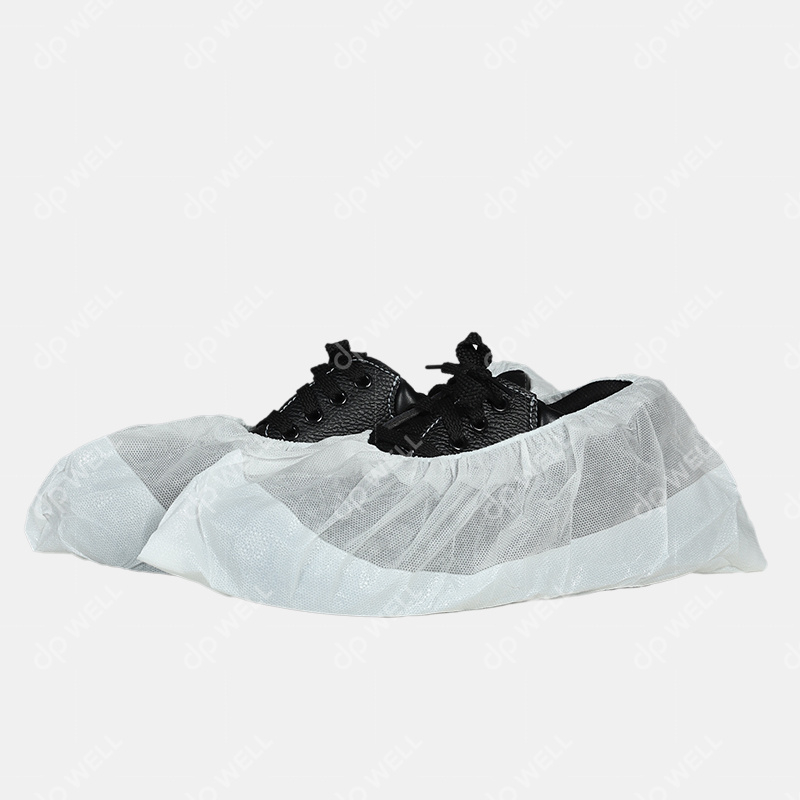 Disposable PP+CPE Coated Shoe Covers,Machine Made Style No.6126