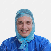 Disposable Non-woven Astronaut Cap with Two Ties Style No.1131