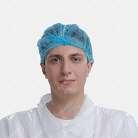 Disposable PP Mob Cap With Detectable Metal Strip Style No.1102